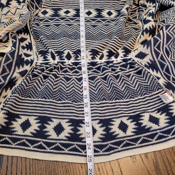 Red Camel Open Knit Cardigan Tribal Aztec colorful Small - Picture 8 of 8